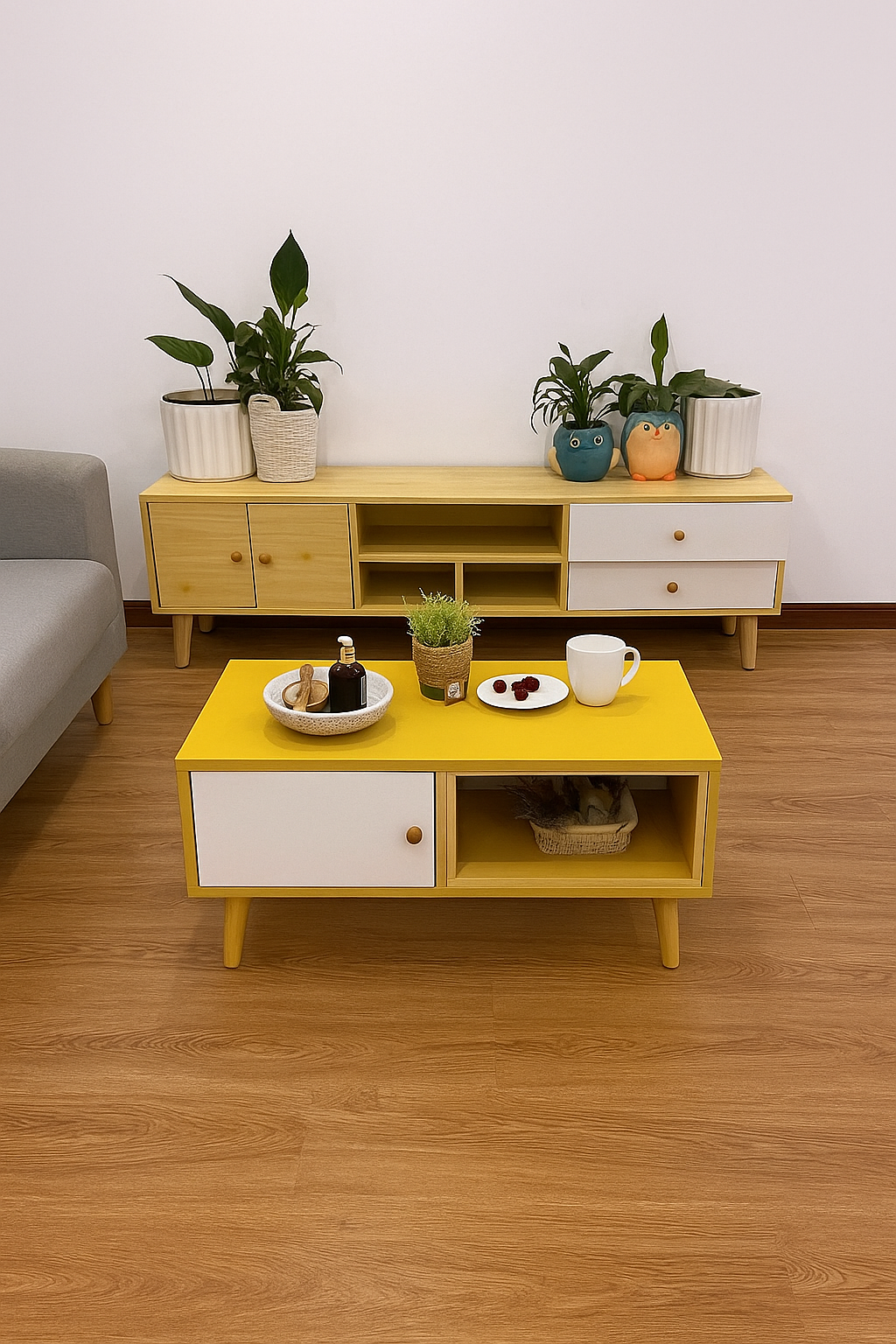 Modern Living Room TV Stand Table Set-2