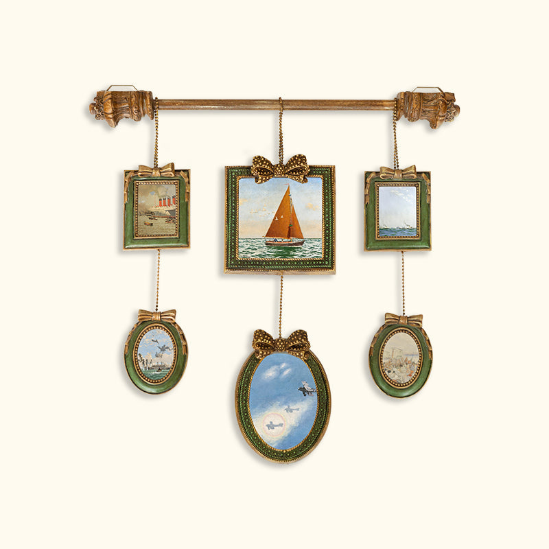 Elegant Multi-Frame Hanging Decor