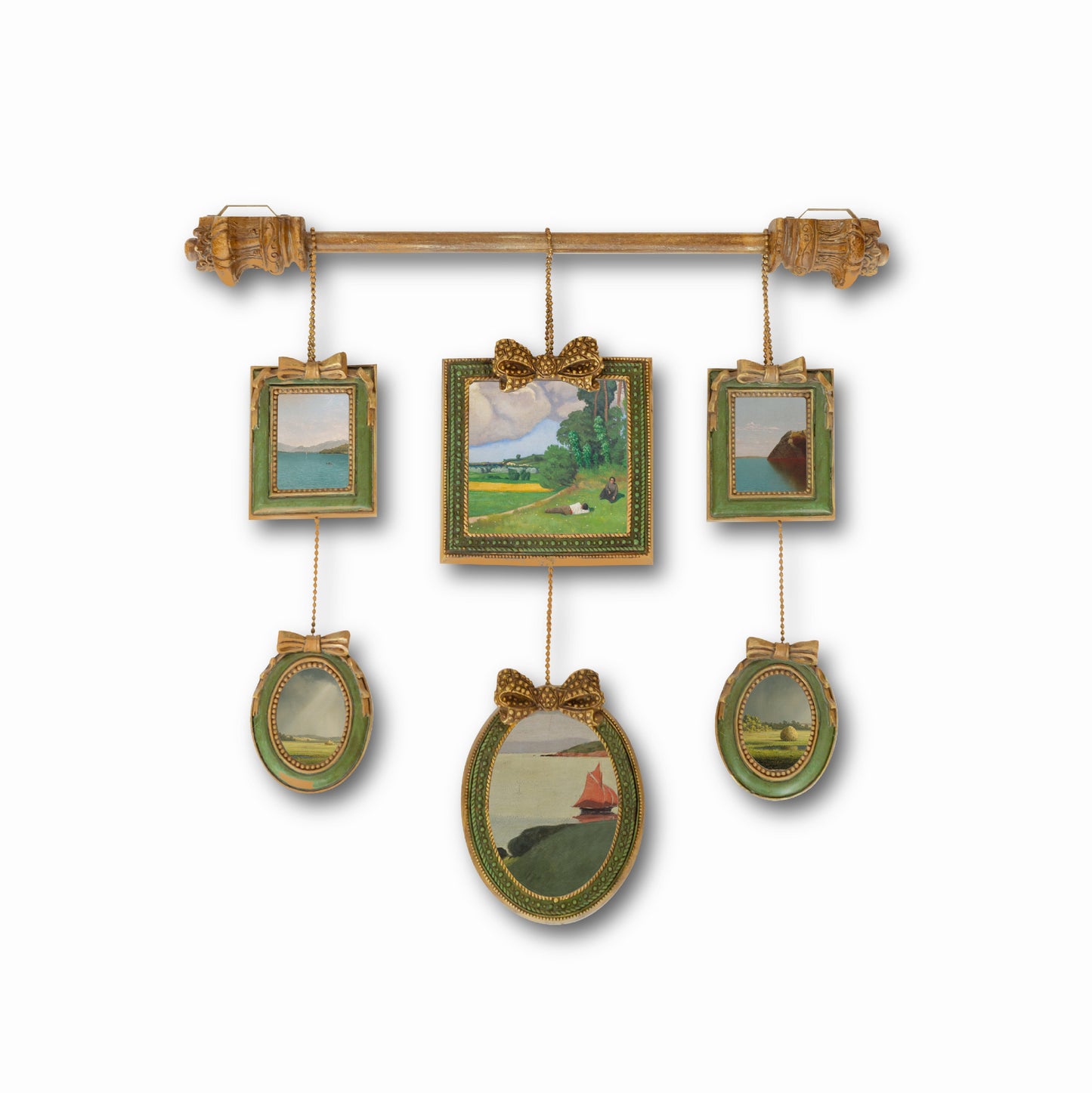 Elegant Multi-Frame Hanging Decor