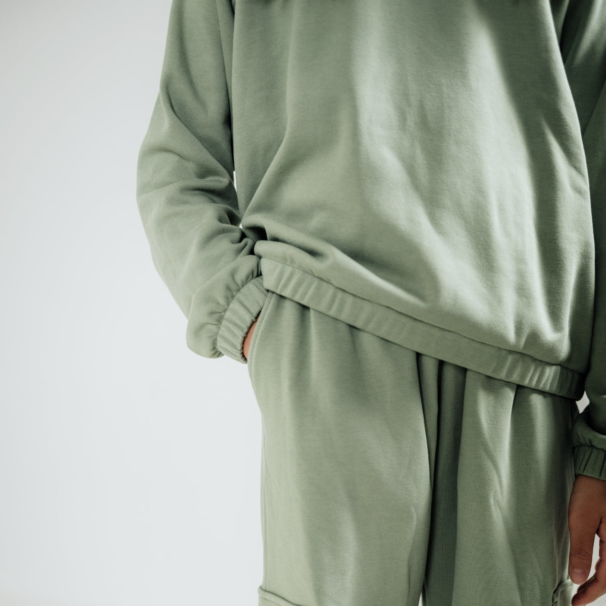 Youth Bamboo Fleece Collared Pullover-4