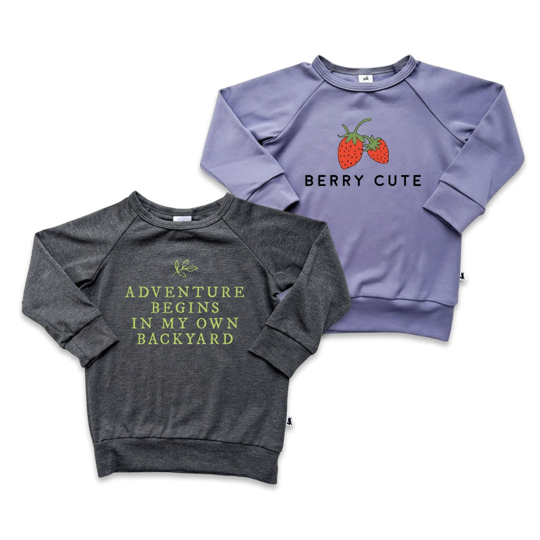 Youth Graphic Bamboo Raglan Sleeve Pullover — Last Call-1