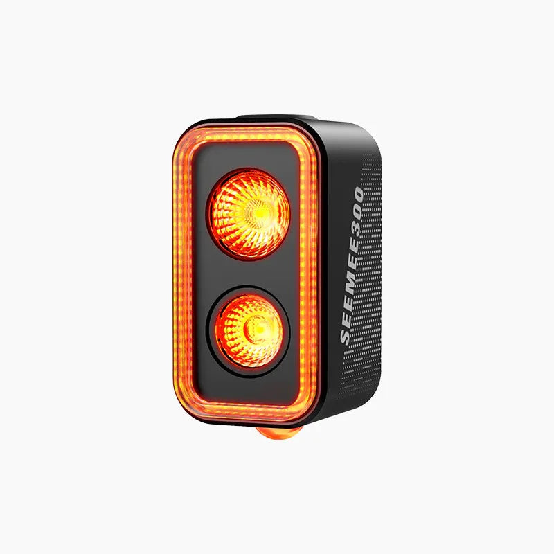 300 Lumen Smart Bike Taillight USB-C Rechargeable Light Black-2