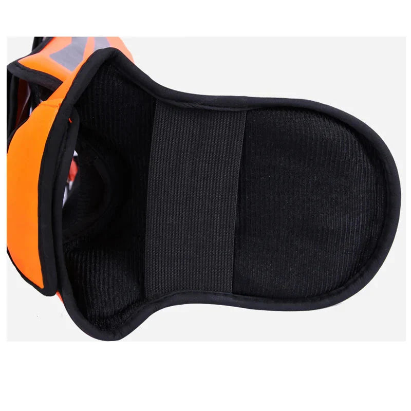 Mixed Martial Arts Shin Guards Protection Pads Orange-3