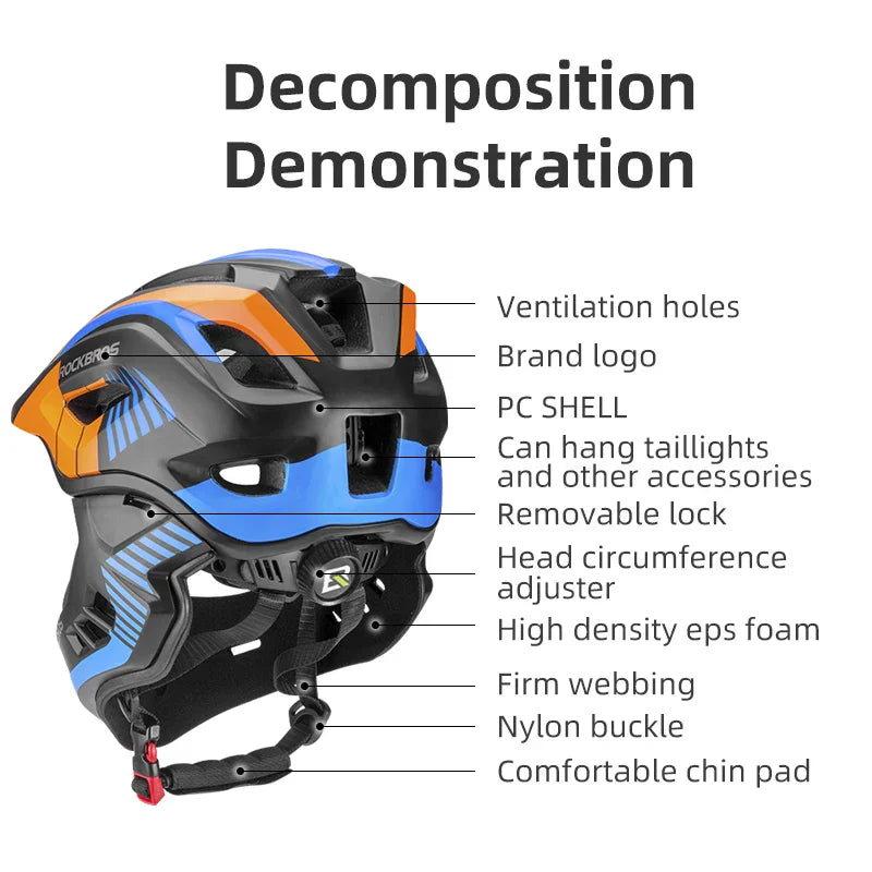 TT-32SOBL Youth Bicycle Safety Helmet 54–58cm Orange-4