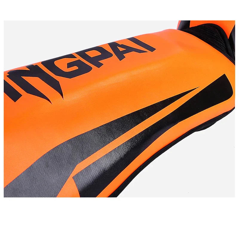 Mixed Martial Arts Shin Guards Protection Pads Orange-2