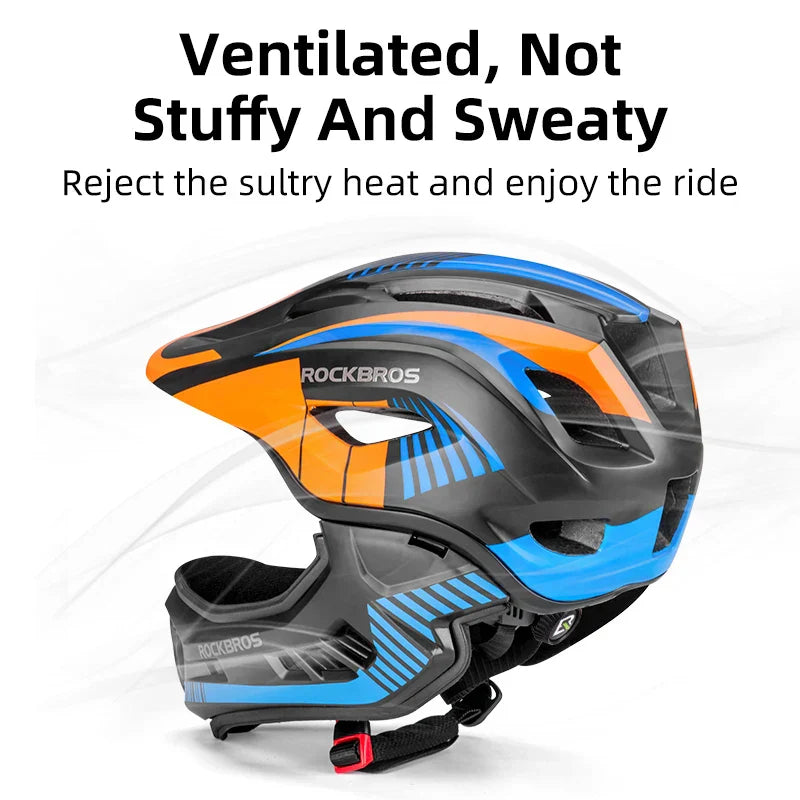 TT-32SOBL Youth Bicycle Safety Helmet 54–58cm Orange-3