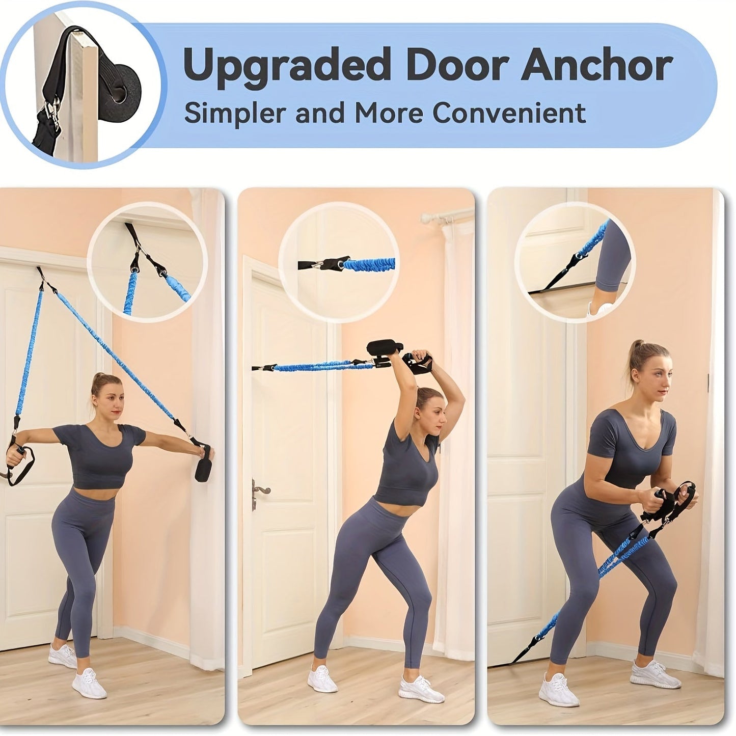 Heavy Tension Resistance Bands Kit for Home Workouts-2