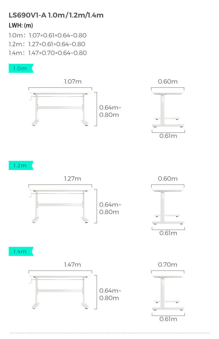 Adjustable Height Study Desk for Kids White 3-18 Years Old-2