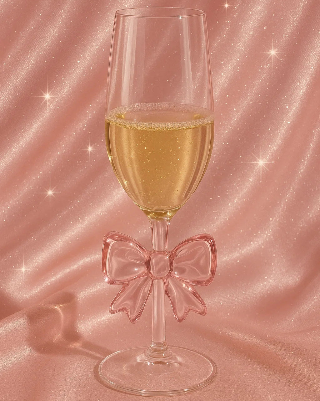 Pink Bow Glassware Set