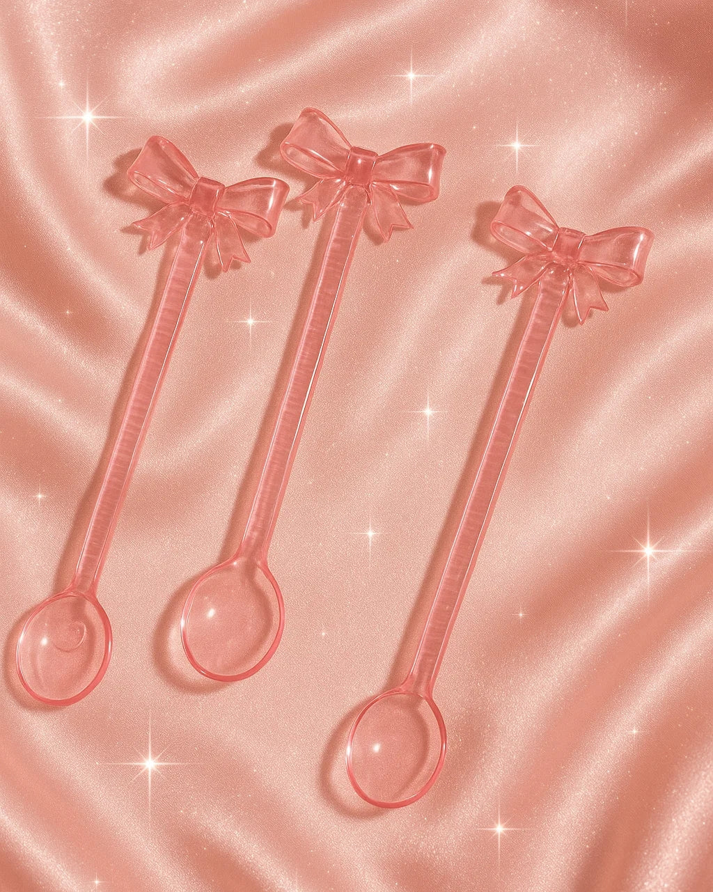 Pink Bow Glassware Set