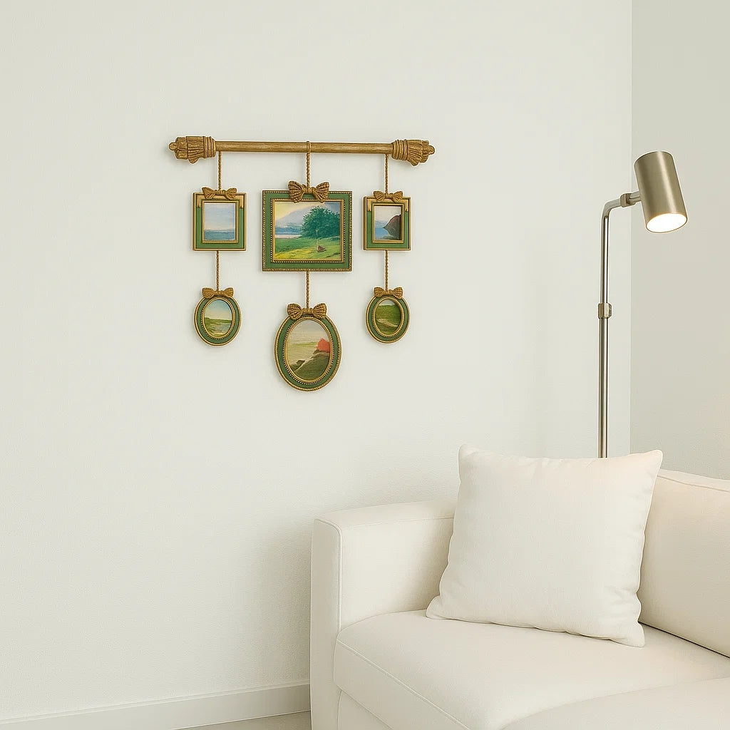 Elegant Multi-Frame Hanging Decor