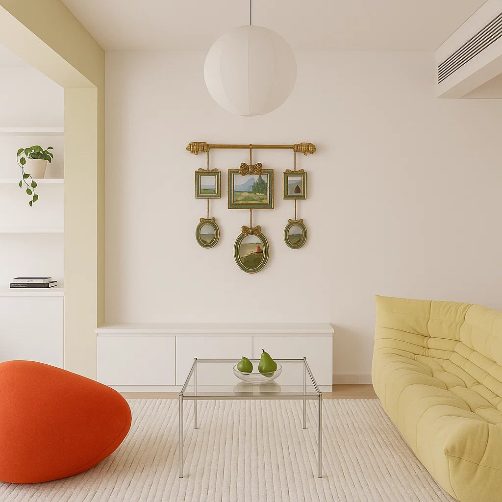 Elegant Multi-Frame Hanging Decor