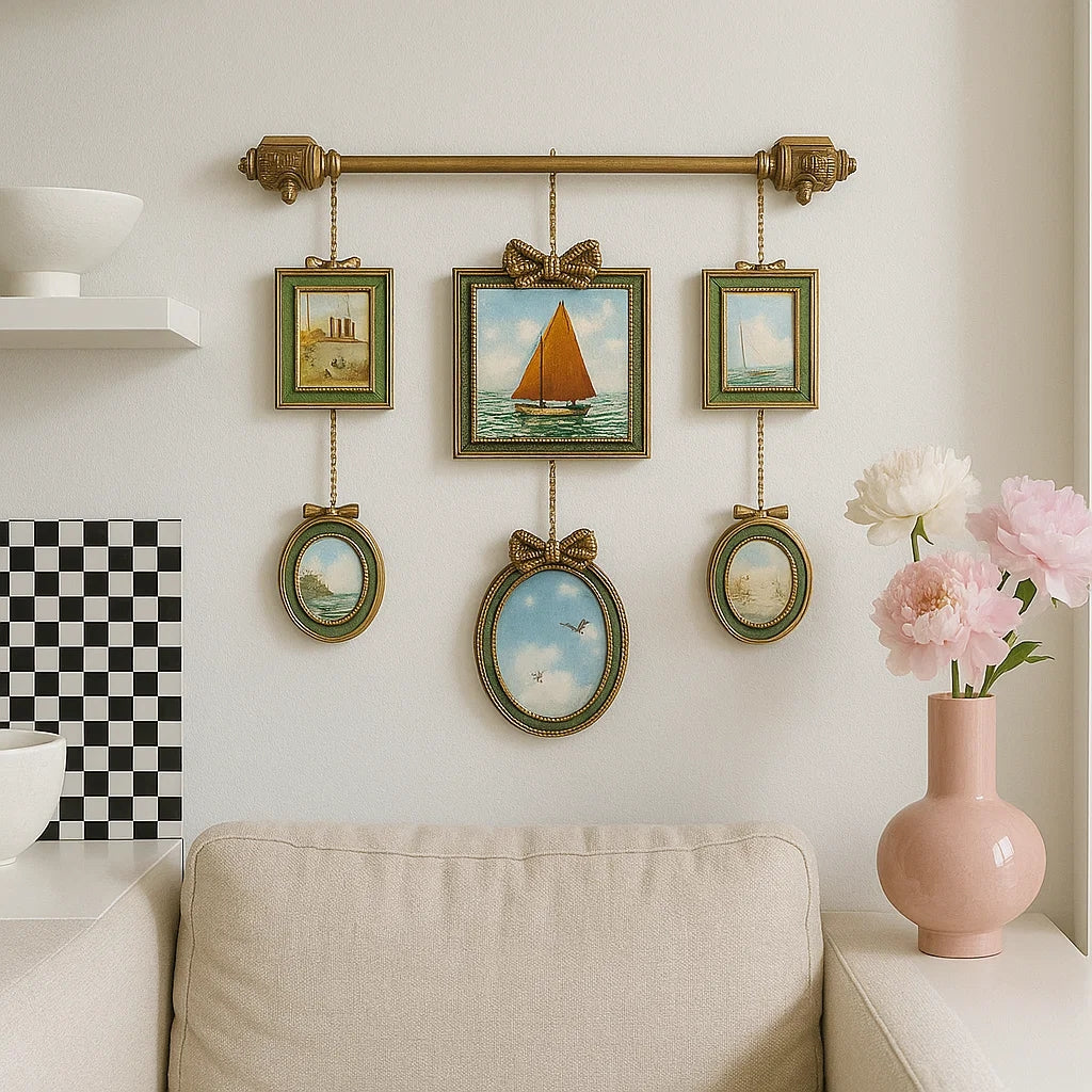 Elegant Multi-Frame Hanging Decor