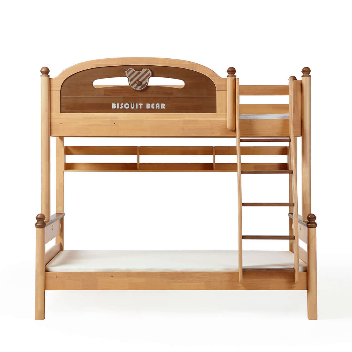 Biscuit Bear Bunk Bed with Foam Mattress for Kids' Safe Sleep and Play-3