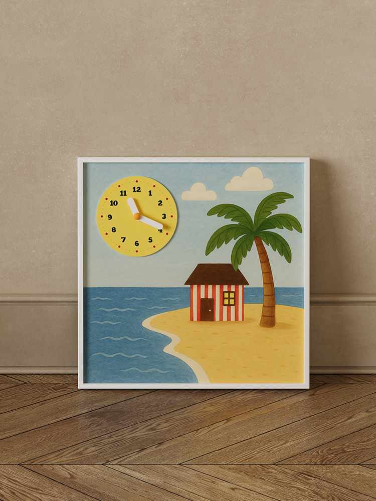 Sheep & House Decorative Clock