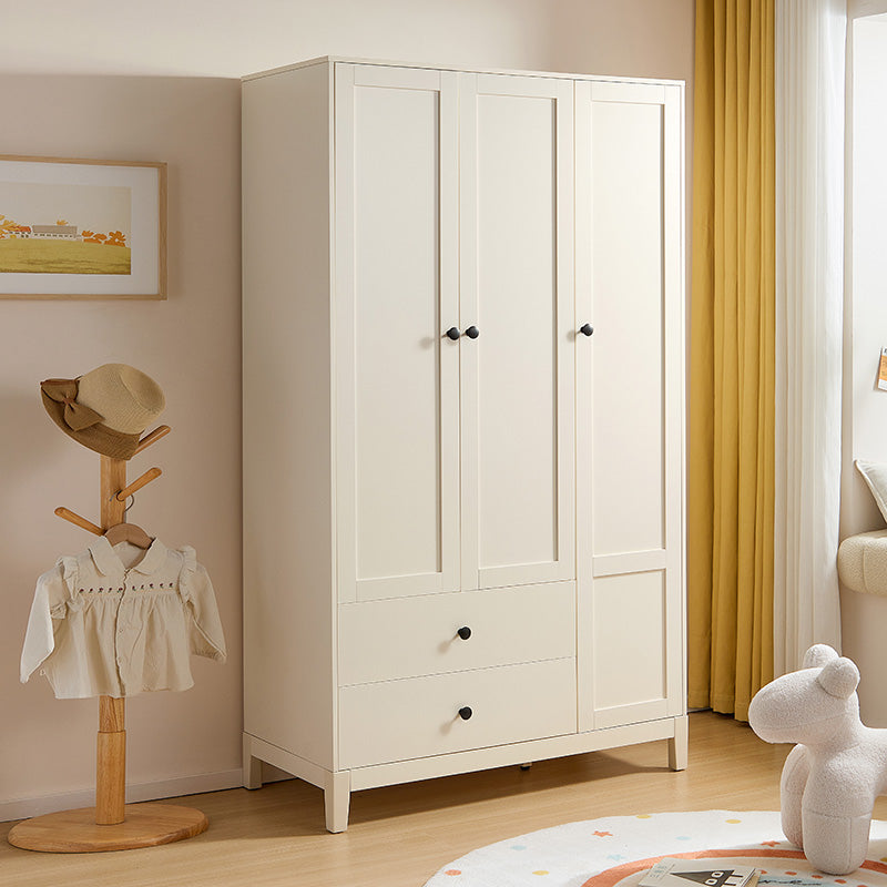 Julies Kids White Wardrobe Storage Cabinet with Multiple Compartments.-2