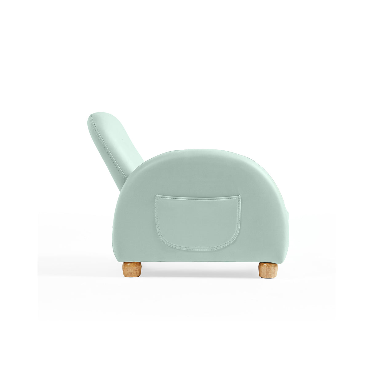 Lazy Cutie Kids Blue Recliner Chair with Adjustable Backrest and Pockets for Kids Bedroom Nursery-4