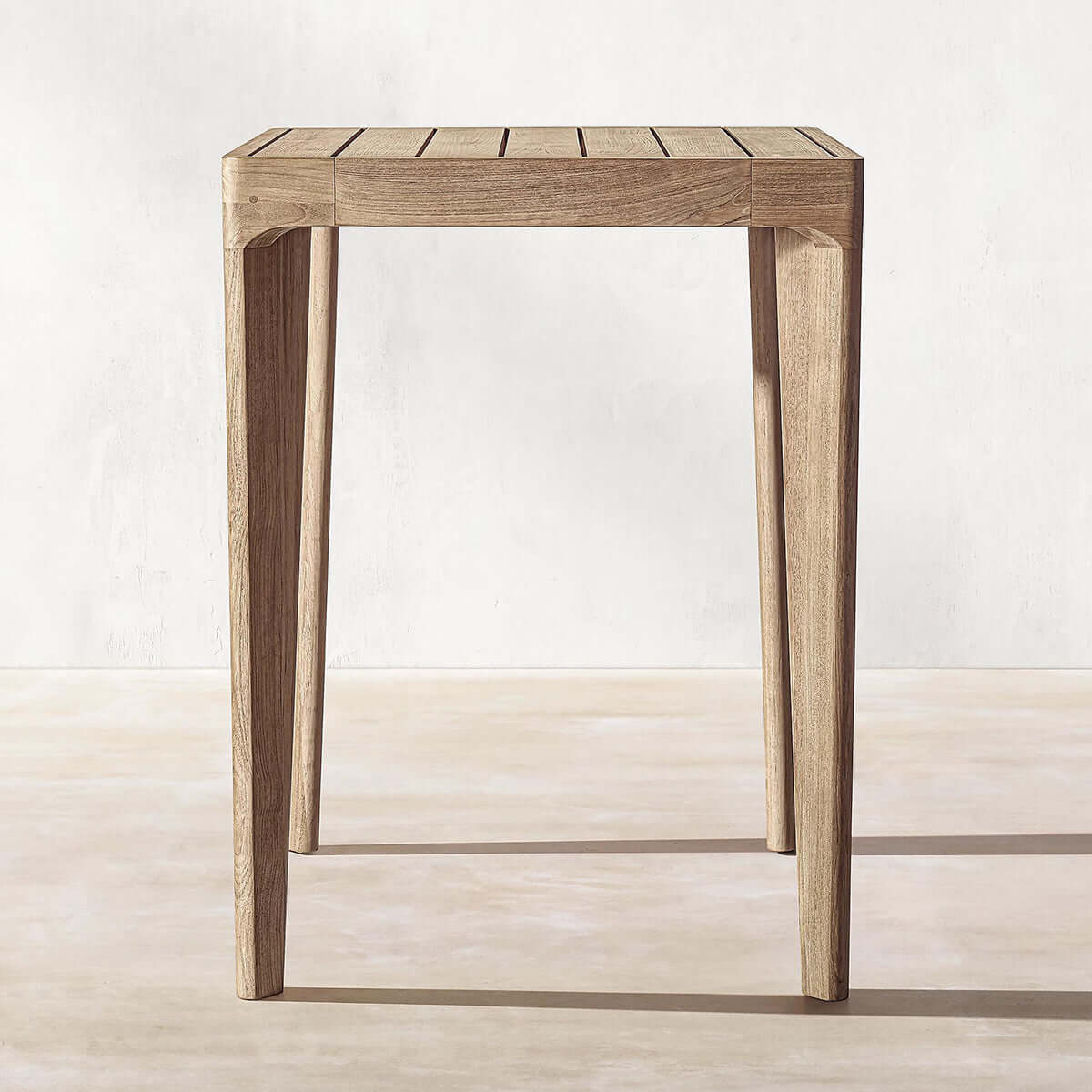 Teak Bar Counter Stool Solid Sustainable Wood Outdoor Furniture-2