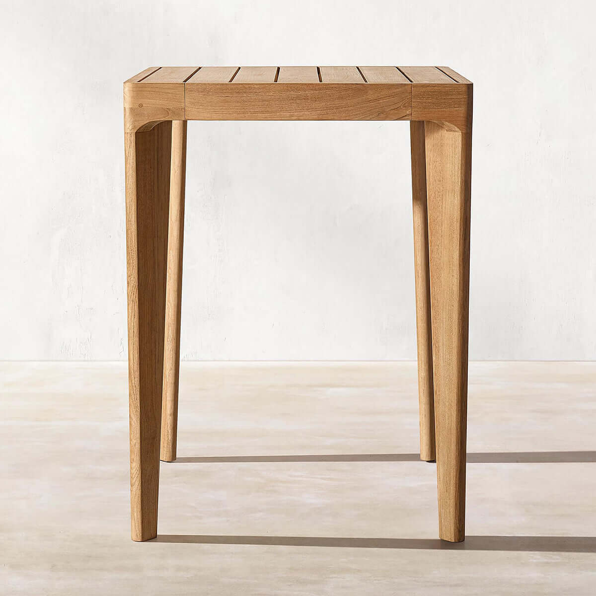 Teak Bar Counter Stool Solid Sustainable Wood Outdoor Furniture-0