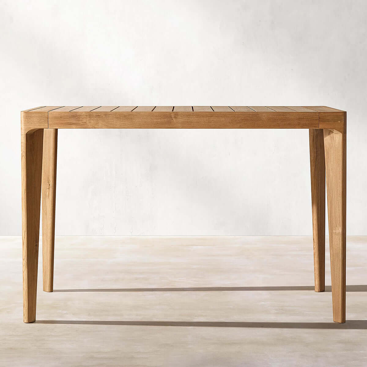 Teak Bar Counter Stool Solid Sustainable Wood Outdoor Furniture-5