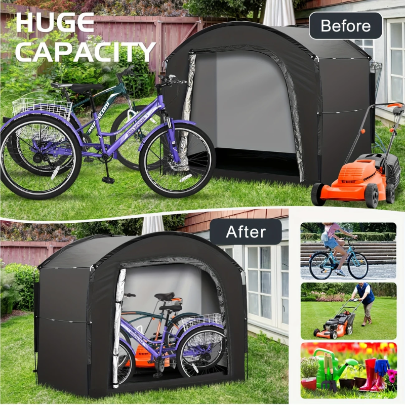 4-Bike Waterproof Outdoor Storage Tent Cover-2