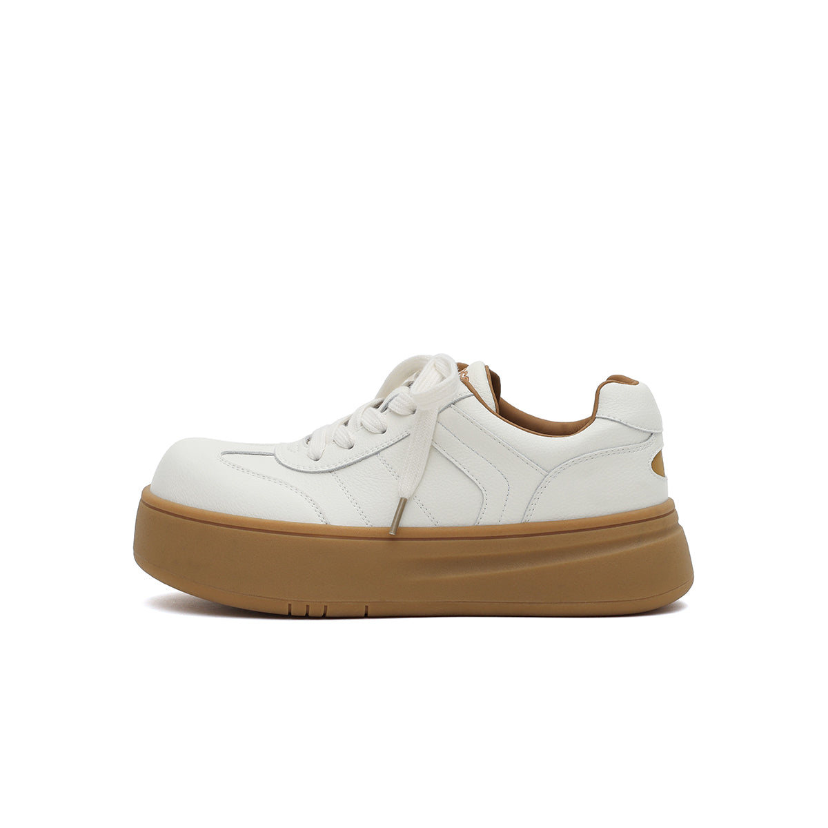 Versatile Neutral Platform Sneakers for Women-0