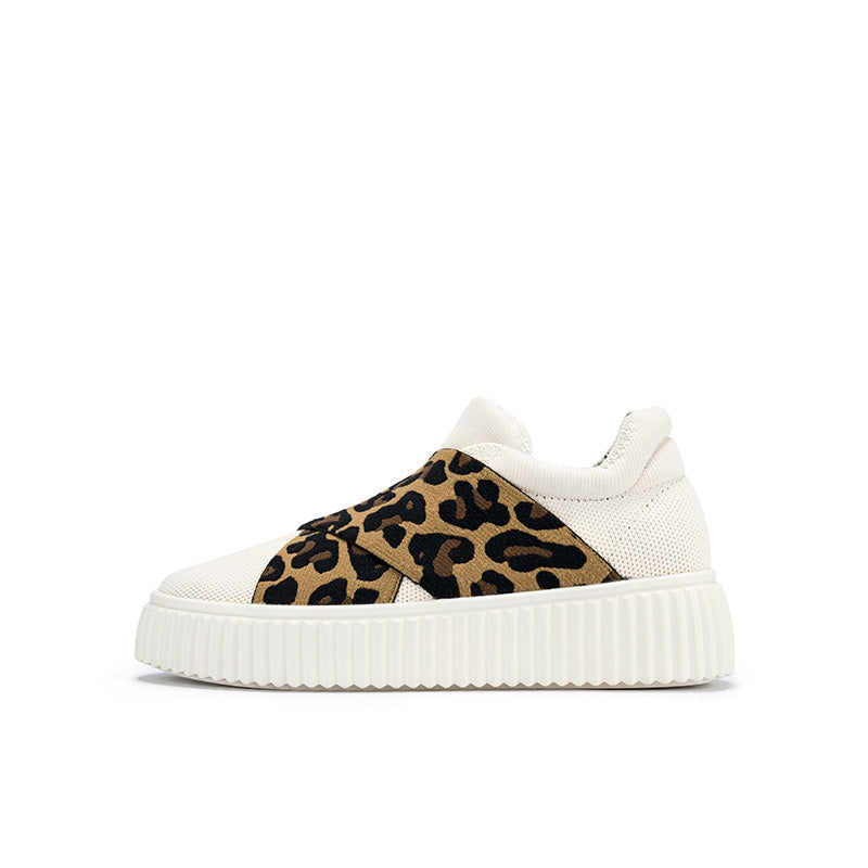 Thick Soled Breathable Casual Sneakers Mens And Womens Slip On-6