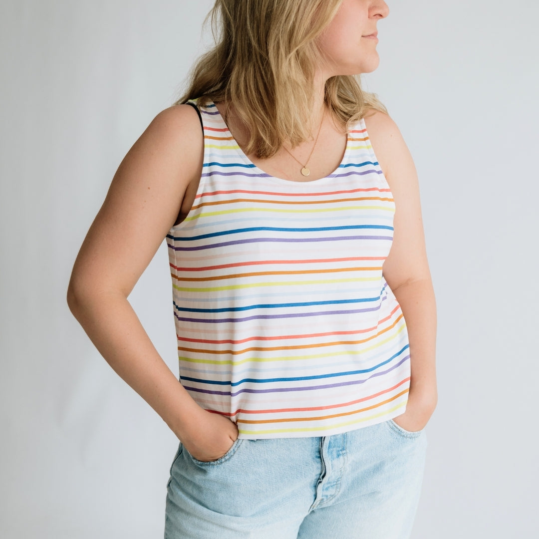 Ladies' Bamboo Cropped Tank — Last Call-3