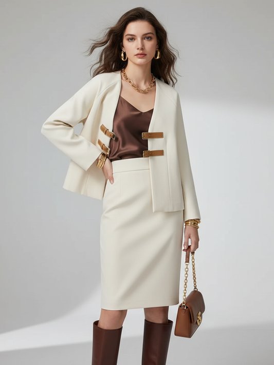 Faux Leather Blazer, Chelsea | Women - BYMANYC ® New York-0