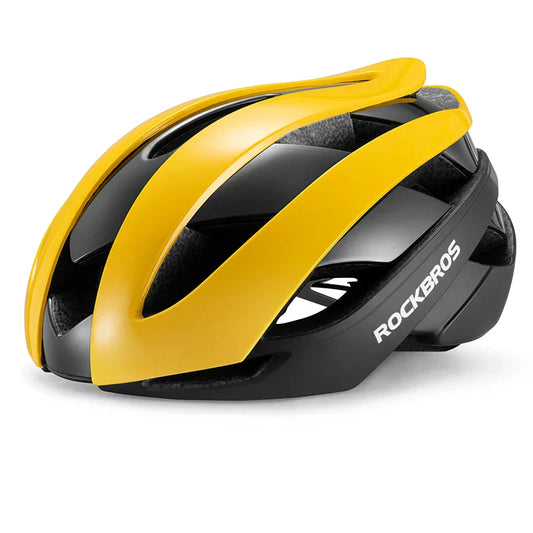 Ultralight Bicycle Helmet Magnetic Snap Closure 58–61cm Yellow-0
