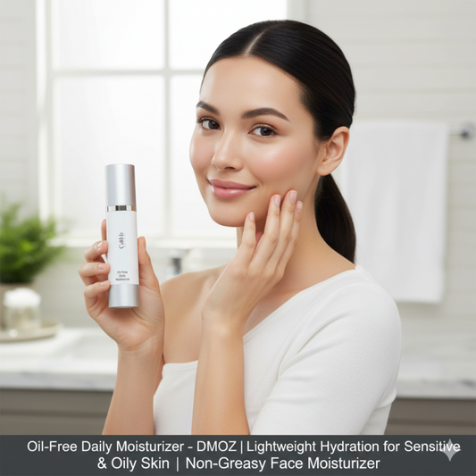 Oil-Free Daily Moisturizer – DMOZ Lightweight Hydration for Sensitive & Oily Skin Non-Greasy Face Moisturizer