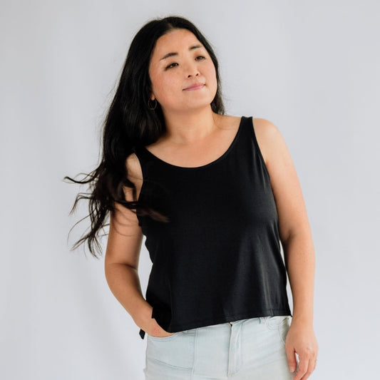 Ladies' Bamboo Cropped Tank — Last Call-0