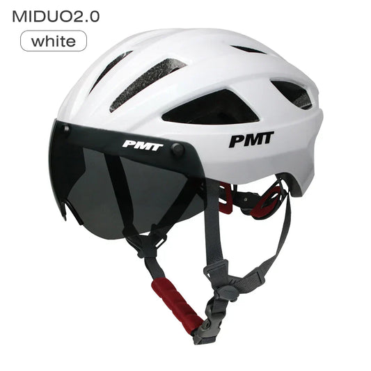 Ultralight Bicycle Helmet with Magnetic Windproof Lenses-1