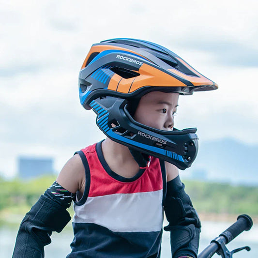 TT-32SOBL Youth Bicycle Safety Helmet 54–58cm Orange-1
