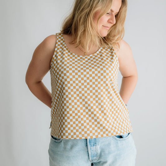 Ladies' Bamboo Cropped Tank — Last Call-1