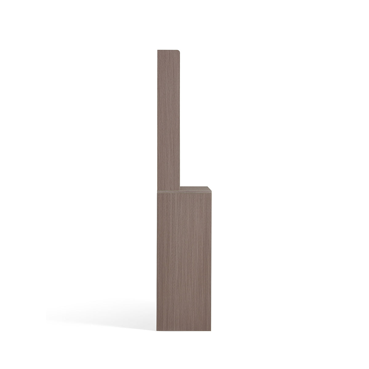 Taupe Cappuccino Coat Rack Cabinet with Storage-2