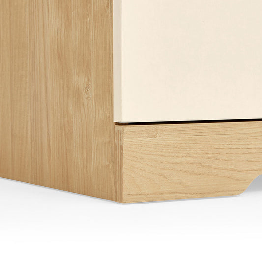Contemporary Double Door Kids Wardrobe Storage Cabinet with 4 Shelves-1