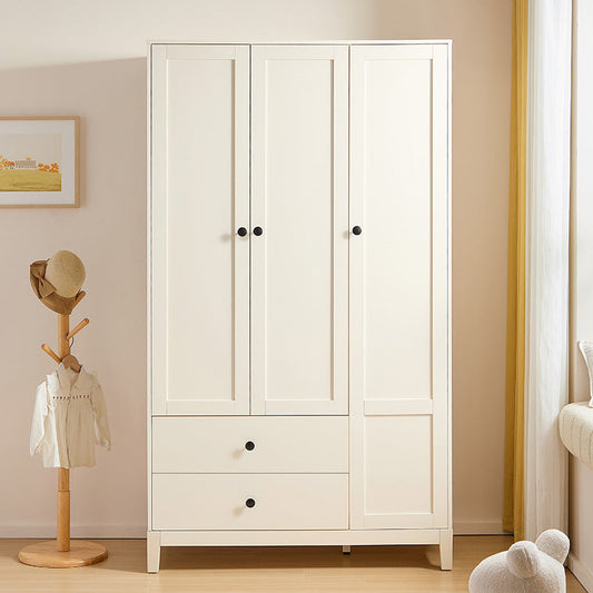 Julies Kids White Wardrobe Storage Cabinet with Multiple Compartments.-0