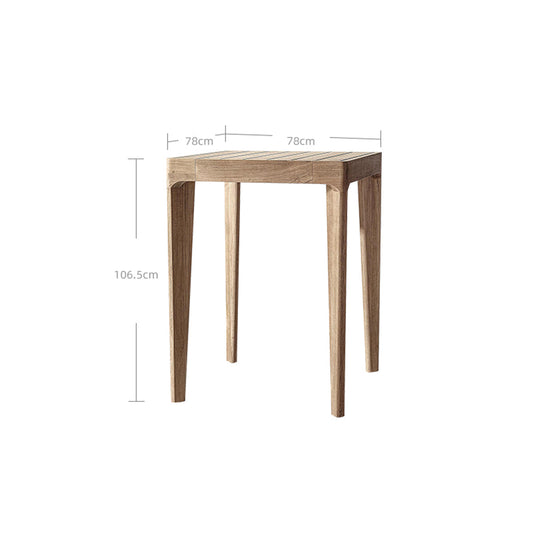Teak Bar Counter Stool Solid Sustainable Wood Outdoor Furniture-1