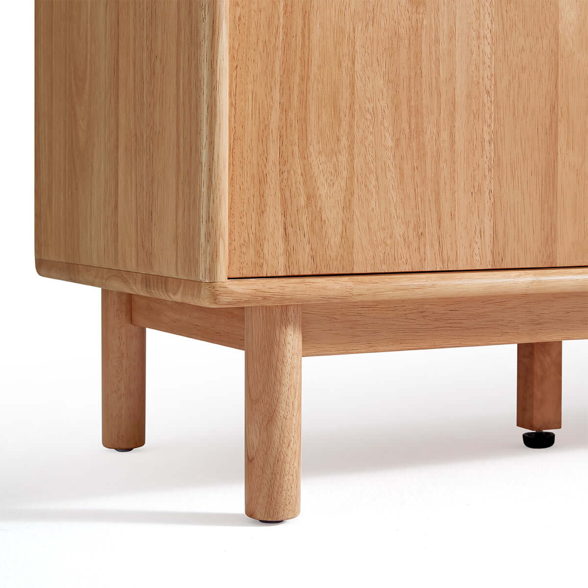 Organic Dining Sideboard Cabinet with Storage & Glass Sliding Doors-4