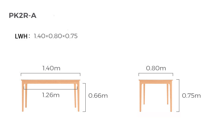 Solid Wood Slate Dining Table Heat Resistant Scratches Waterproof-4